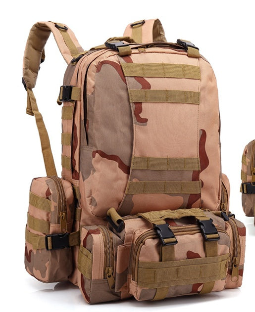 Men's Tactical Camouflage Travel Backpack – Large Oxford Outdoor Bag