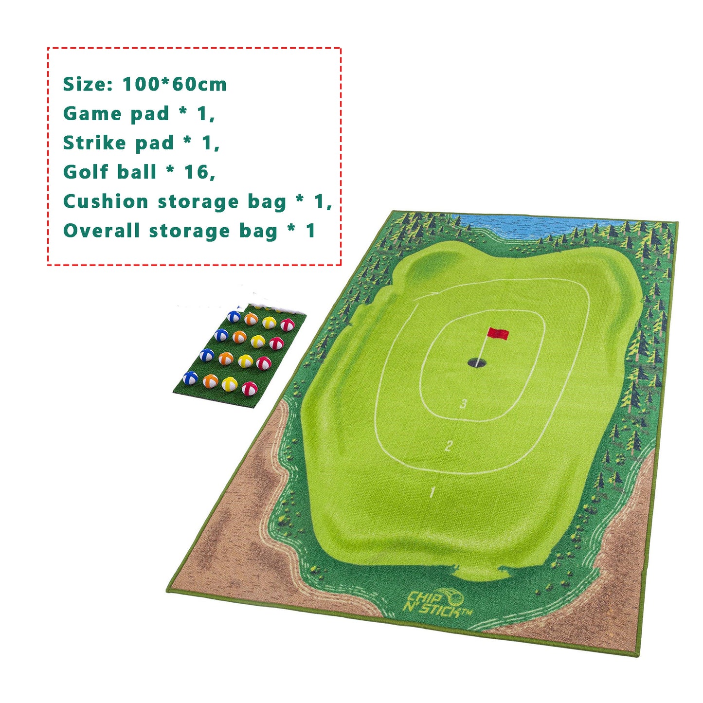 Golf Swing Training Mat – Parent-Child & Directional Path