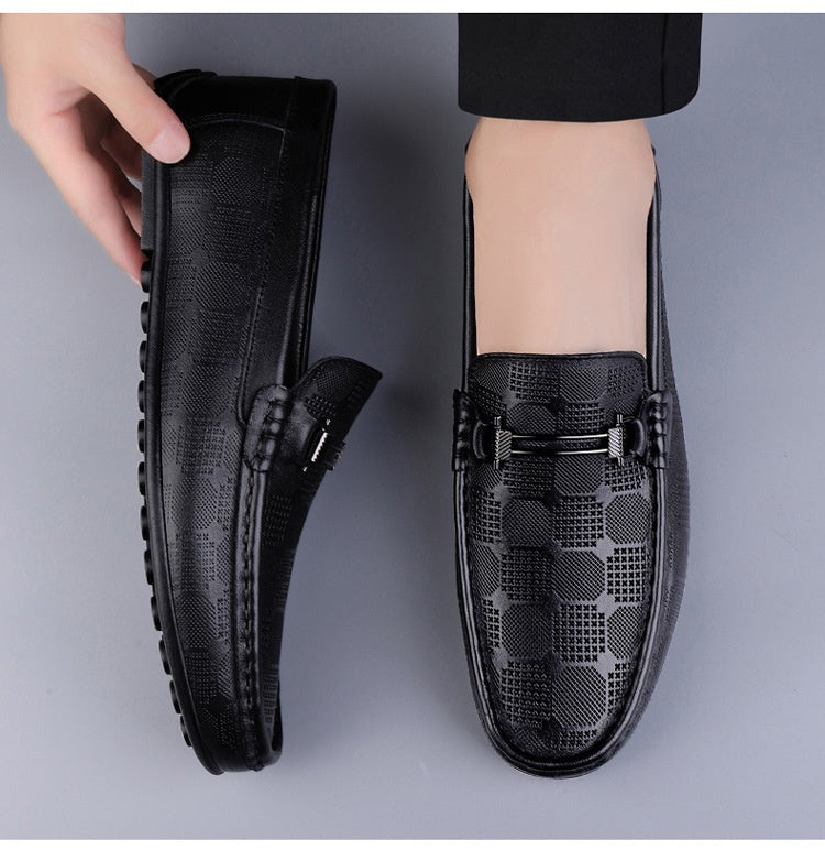 Business Casual Leather Shoes with Soft Bottom