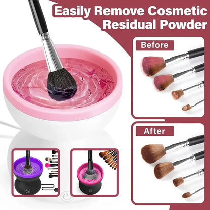 Portable Electric Makeup Brush Cleaner USB Powered