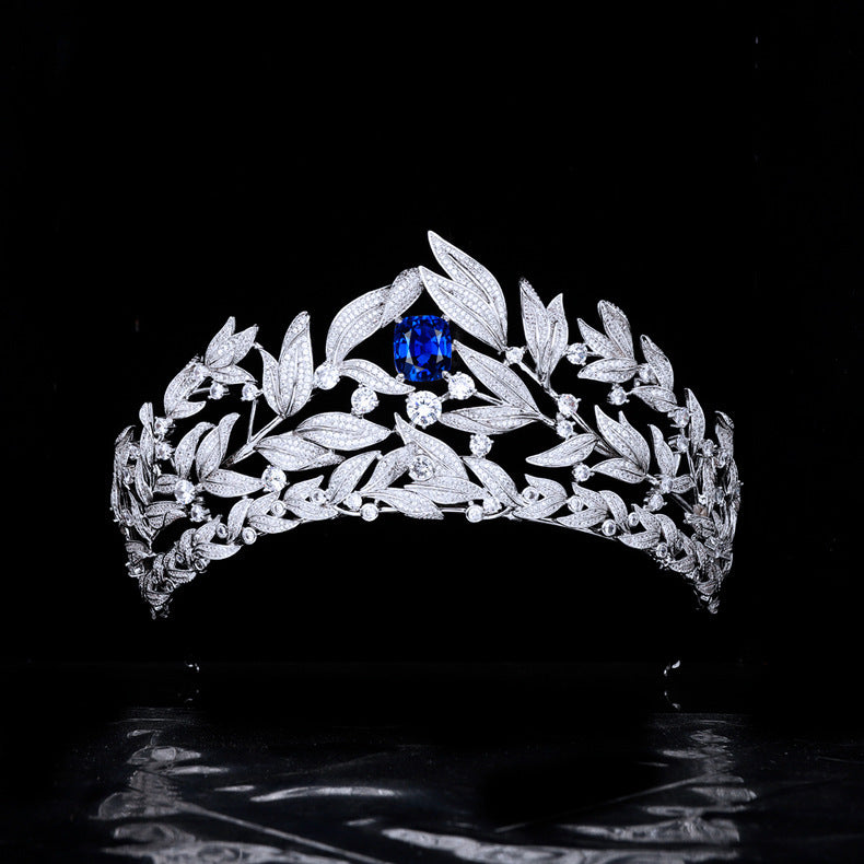 Sapphire Crown Wedding Headdress