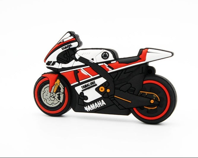 Cartoon USB Drive: Motorcycle Design