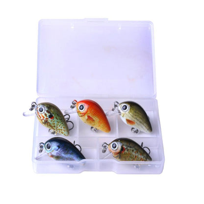 Mini Crankbait fishing lures 2.7CM 1.5G bait boxed Set