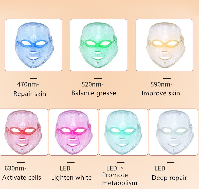 Photon Skin Rejuvenation Instrument Home Colorful Led Mask