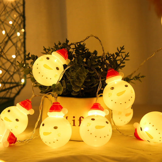 Snowman String Christmas Lights Decoration