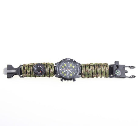 6 en 1 Outdoor Tactical Survival Adjustable Bracelet