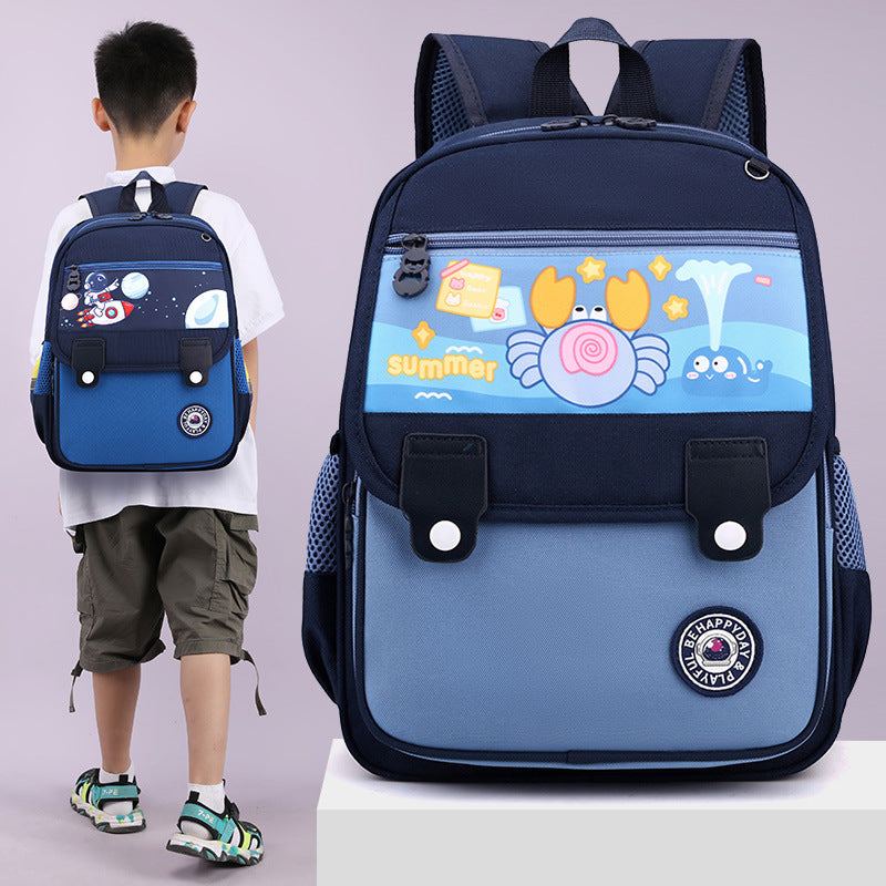 Large Cartoon Primary Backpack for Boys and Girls