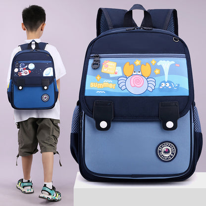 Large Cartoon Primary Backpack for Boys and Girls