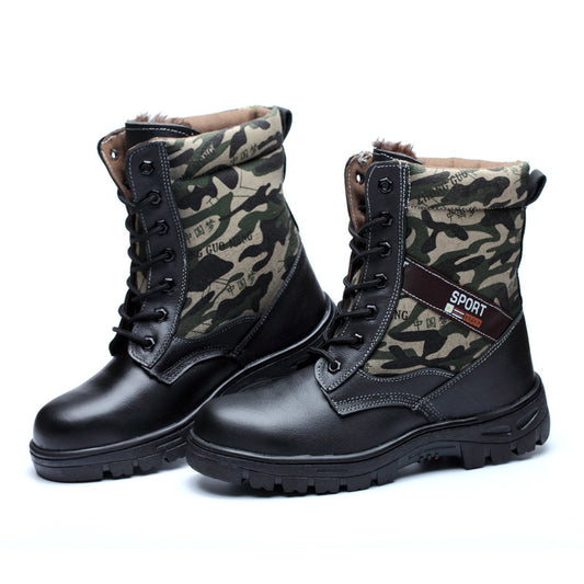 Camouflage Winter Safety Shoes