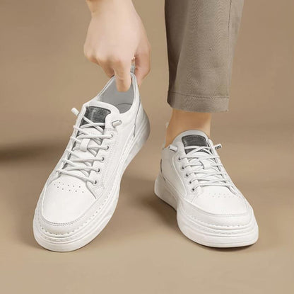 Breathable White Slip-on Skate Shoes