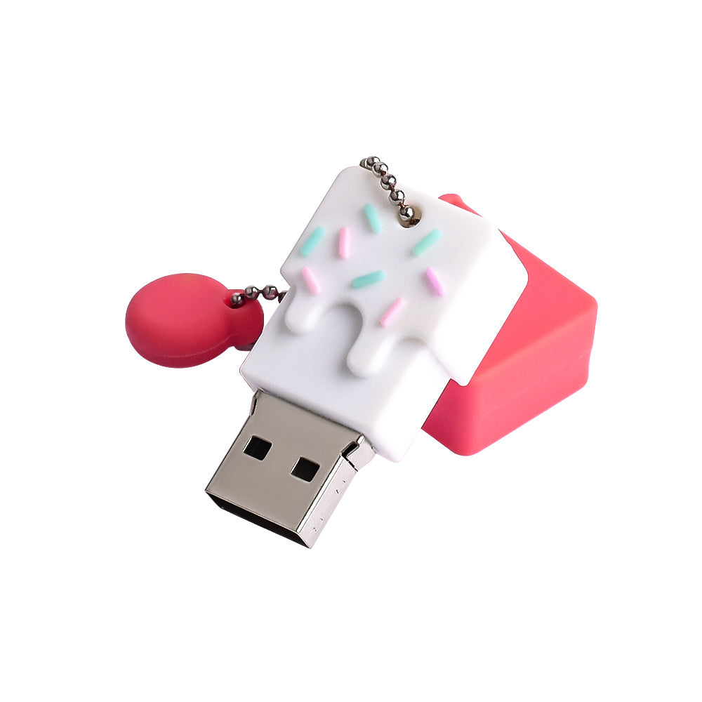 Small Cake Point Mini Girl Cute Anti-loss Pendant Mobile U Disk