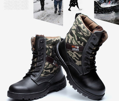 Camouflage Winter Safety Shoes