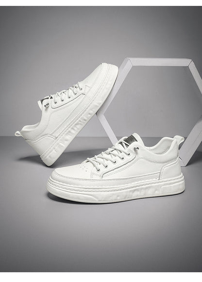 Breathable White Slip-on Skate Shoes