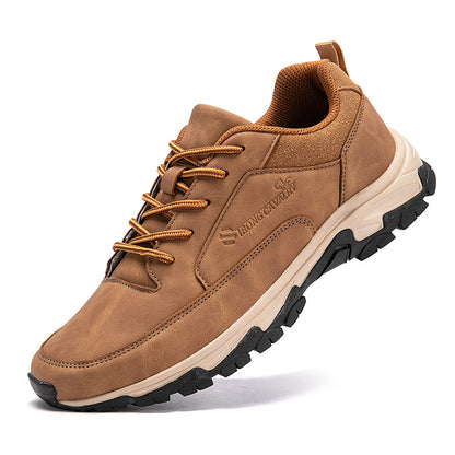 Waterproof Leather Men's Casual Running Shoes