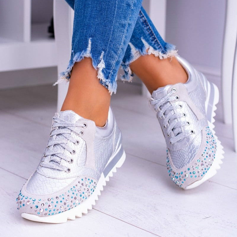 Rhinestone Fashion Sports Running Shoes