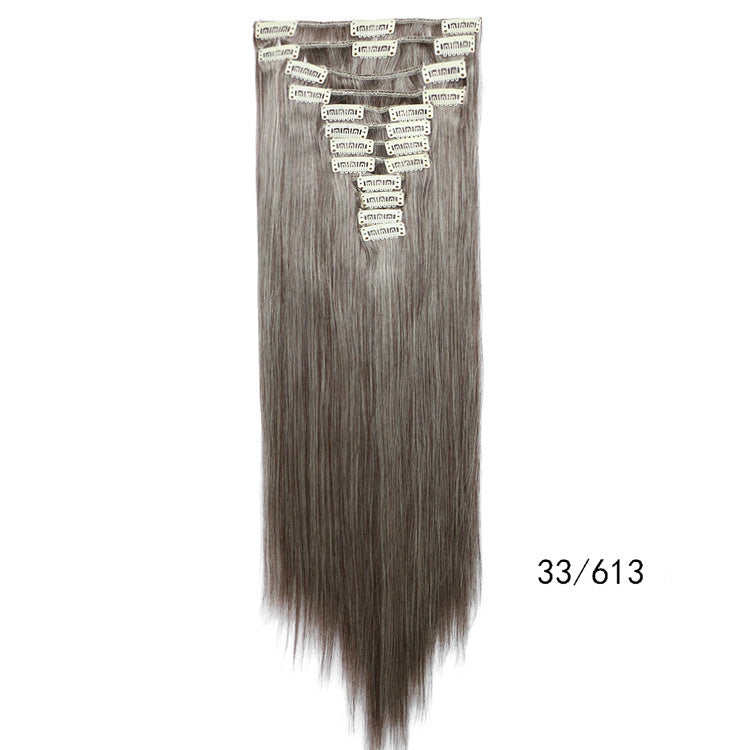 Straight Hair Wig Clip Hair Extension Piece