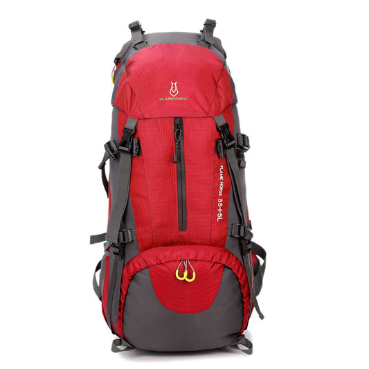 Mountaineering waterproof outdoor sports nylon bag Wild camping backpack