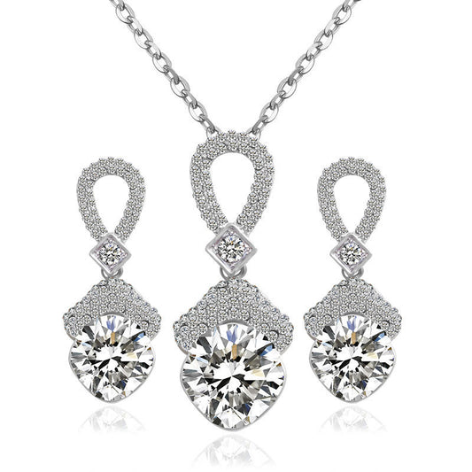 Bride Jewelry Set - 2 Zircon Sets