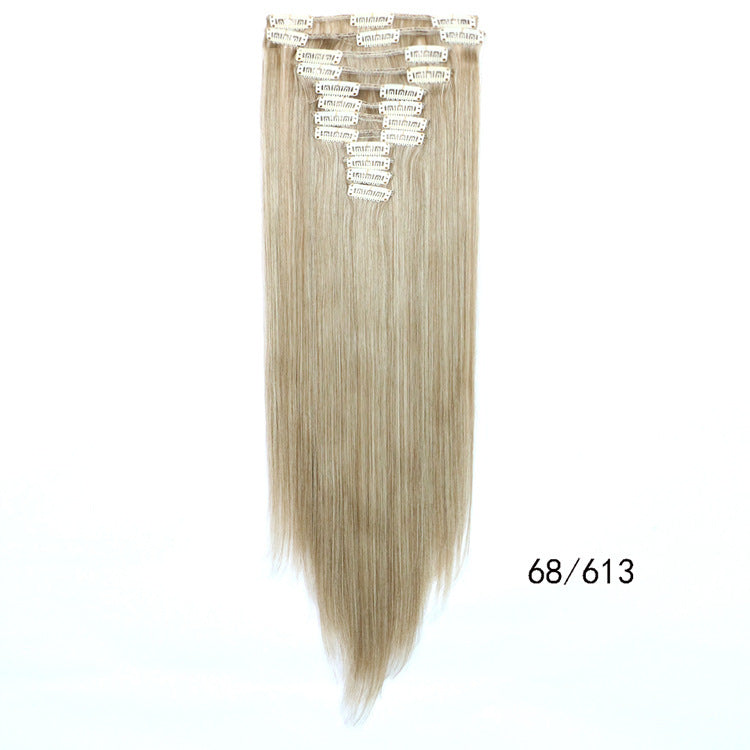 Straight Hair Wig Clip Hair Extension Piece