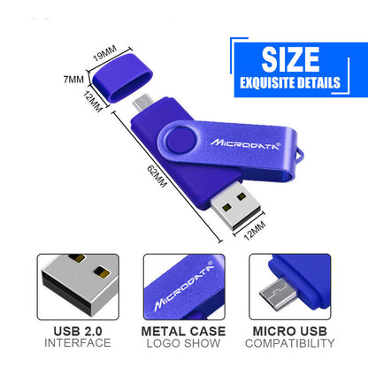 Metal USB Flash Drive: 8GB-128GB