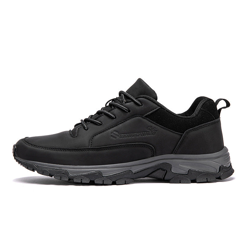 Waterproof Leather Men's Casual Running Shoes