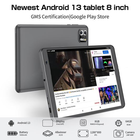 8-inch Octa-core Android Tablet with 64GB Storage