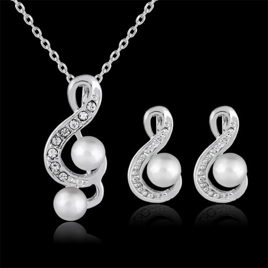 Danbi Pearl Bride Jewelry Set