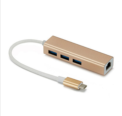 USB to RJ45 Type-C Adapter Hub, USB 3.0 Hub