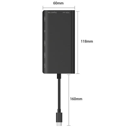 Type-C Dock: SD/TF Card Reader Hub