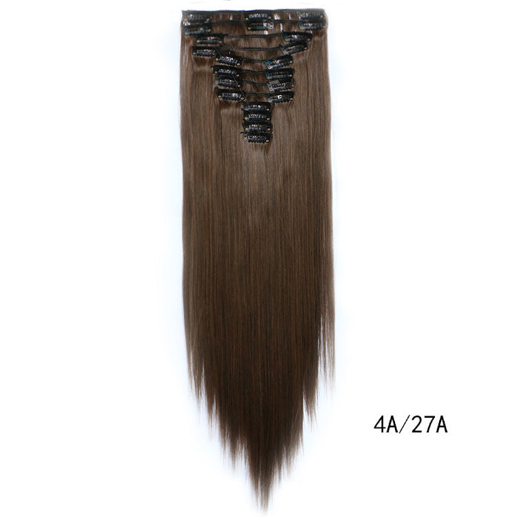 Straight Hair Wig Clip Hair Extension Piece