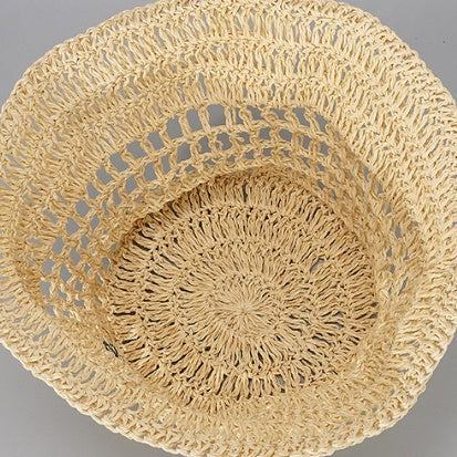 Handmade Embroidered Hollow Grass Bucket Hat