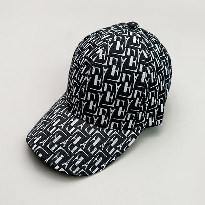 Sun-proof Houndstooth Letter Baseball Cap