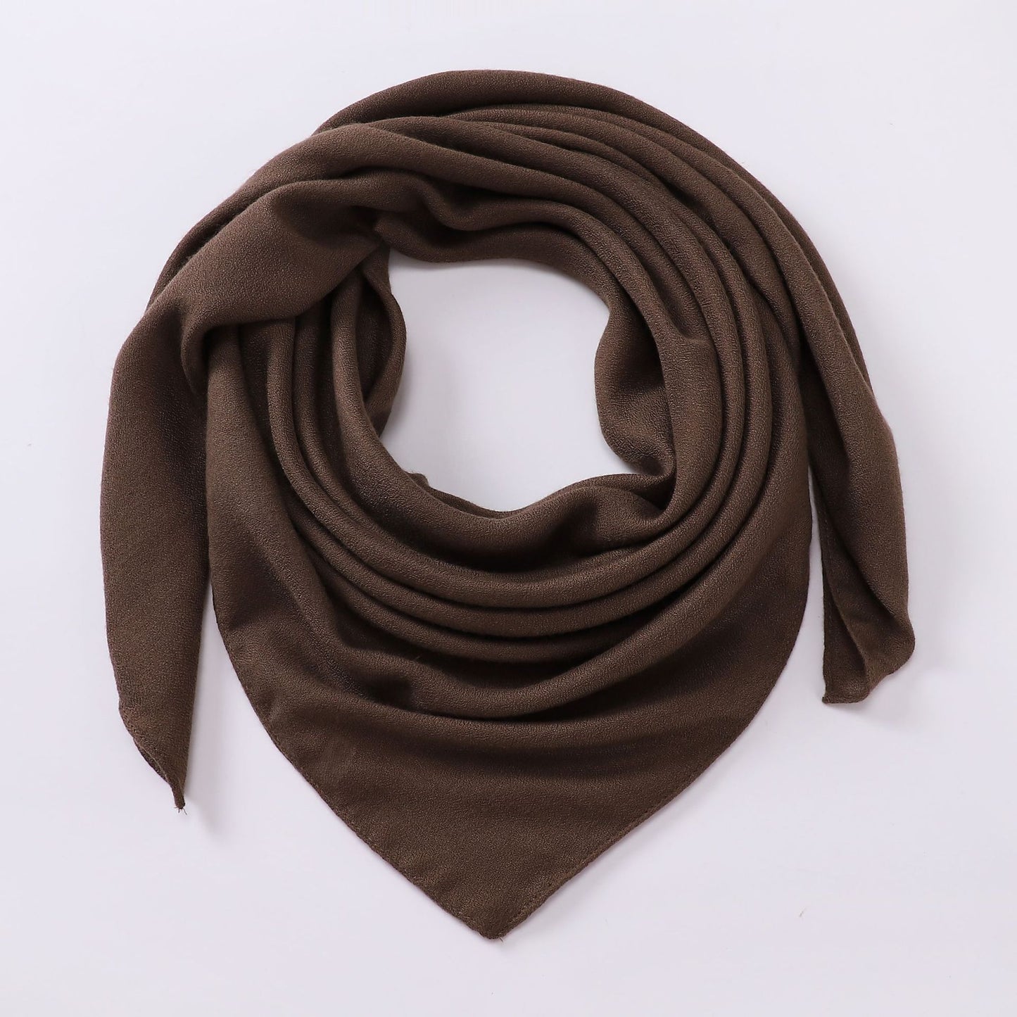 Women's Cotton And Linen Solid Color Retro Artistic Scarf