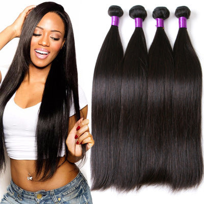 Brazilian Human Hair Straight Extensions - Natural Color, Hot Sale