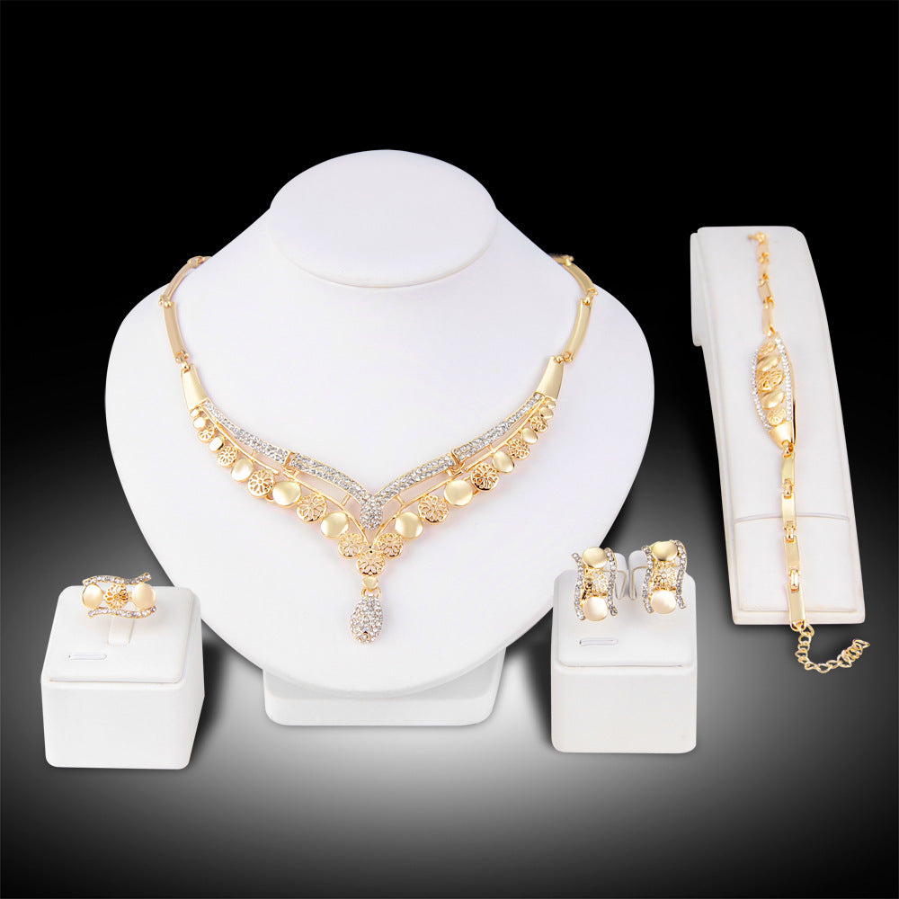 Exaggerated Bridal Jewelry Set