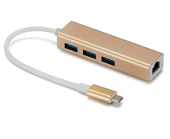 USB to RJ45 Type-C Adapter Hub, USB 3.0 Hub