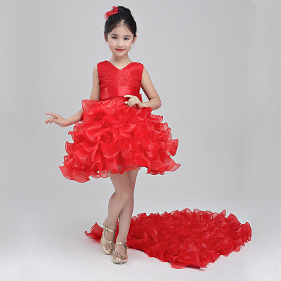 Flower Girl Princess Dress with Train