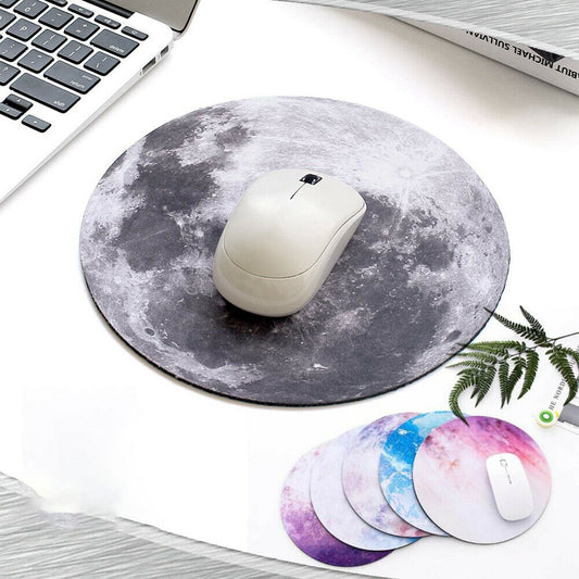 Round Gaming Mouse Pad for PC, Laptop, and Notebook - Non-Slip Mice Mat