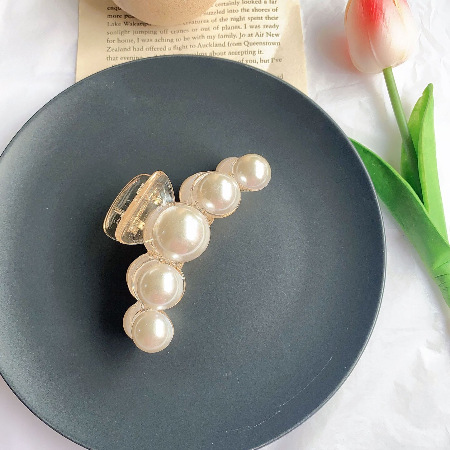 Pearl Hairpin Side Clip Hair Accessory