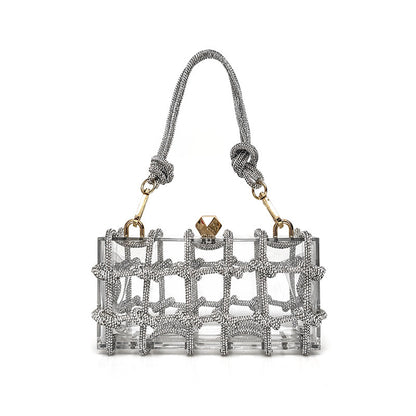 Sweet Rhinestone Square Bag