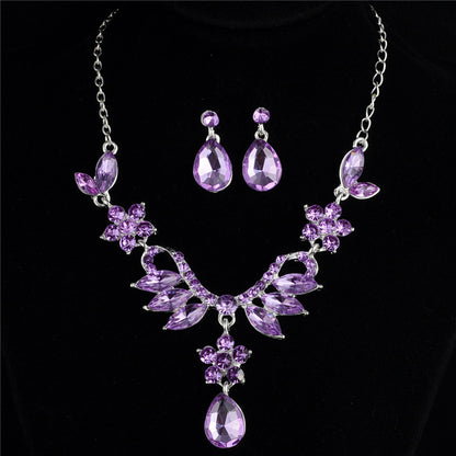 Bride Alloy Diamond Jewelry Set