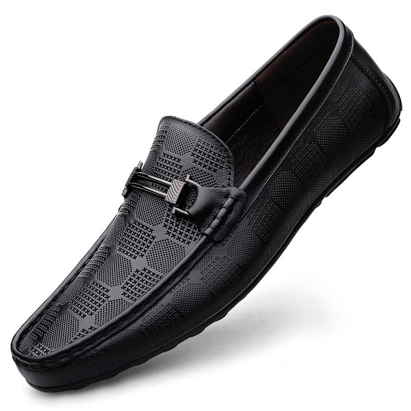 Business Casual Leather Shoes with Soft Bottom