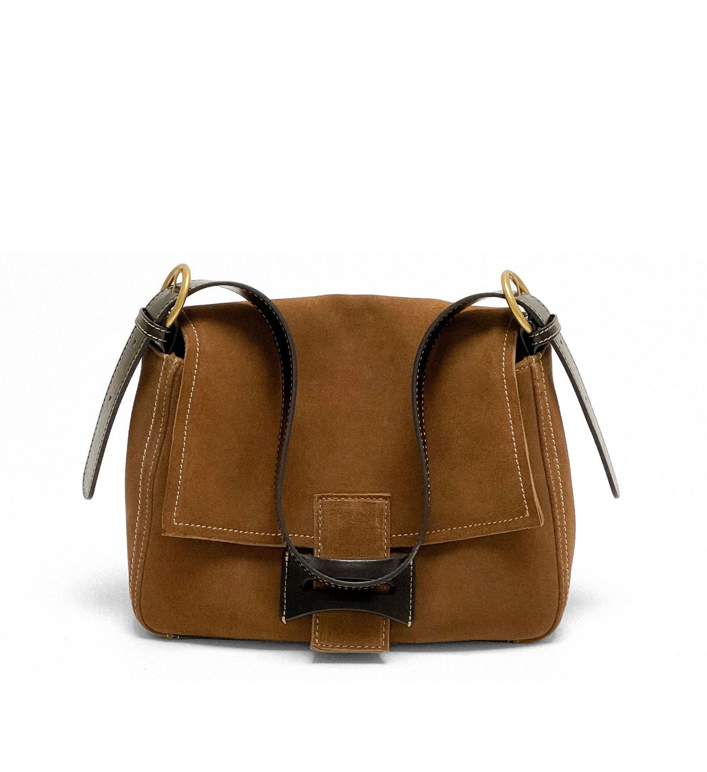 Dull Polish Leather Shoulder Messenger Bag