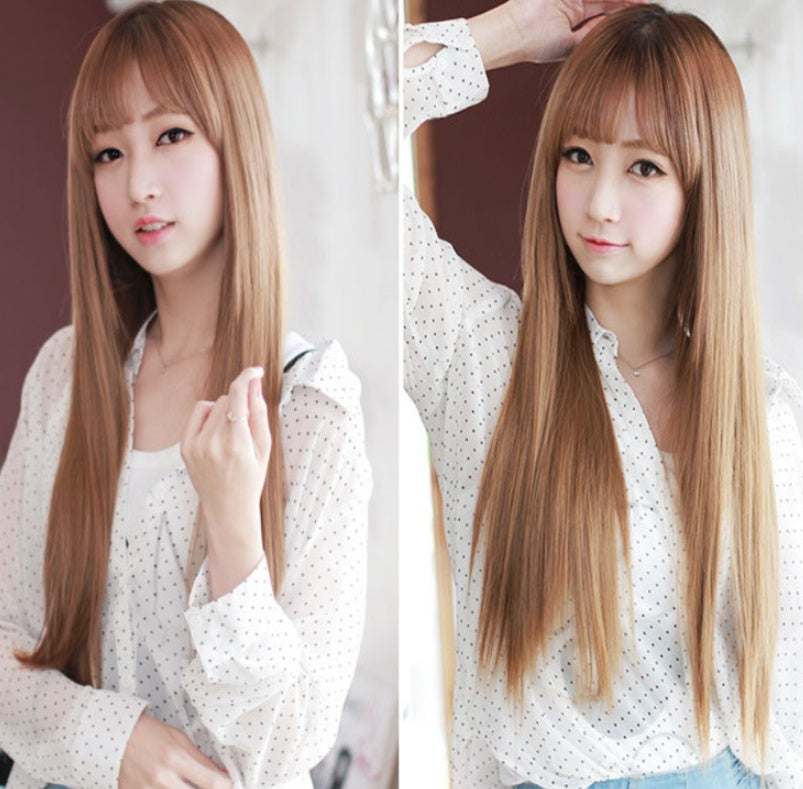 Straight Hair Wig Clip Hair Extension Piece