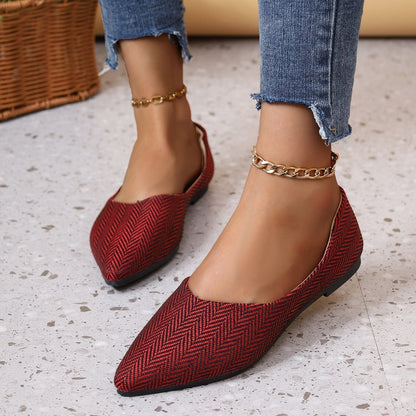 Women's Flat Soft Leather Pointed Toe Shoes