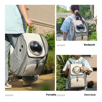 Cat Bag Outing Carry Bag Breathable Backpack For Pets