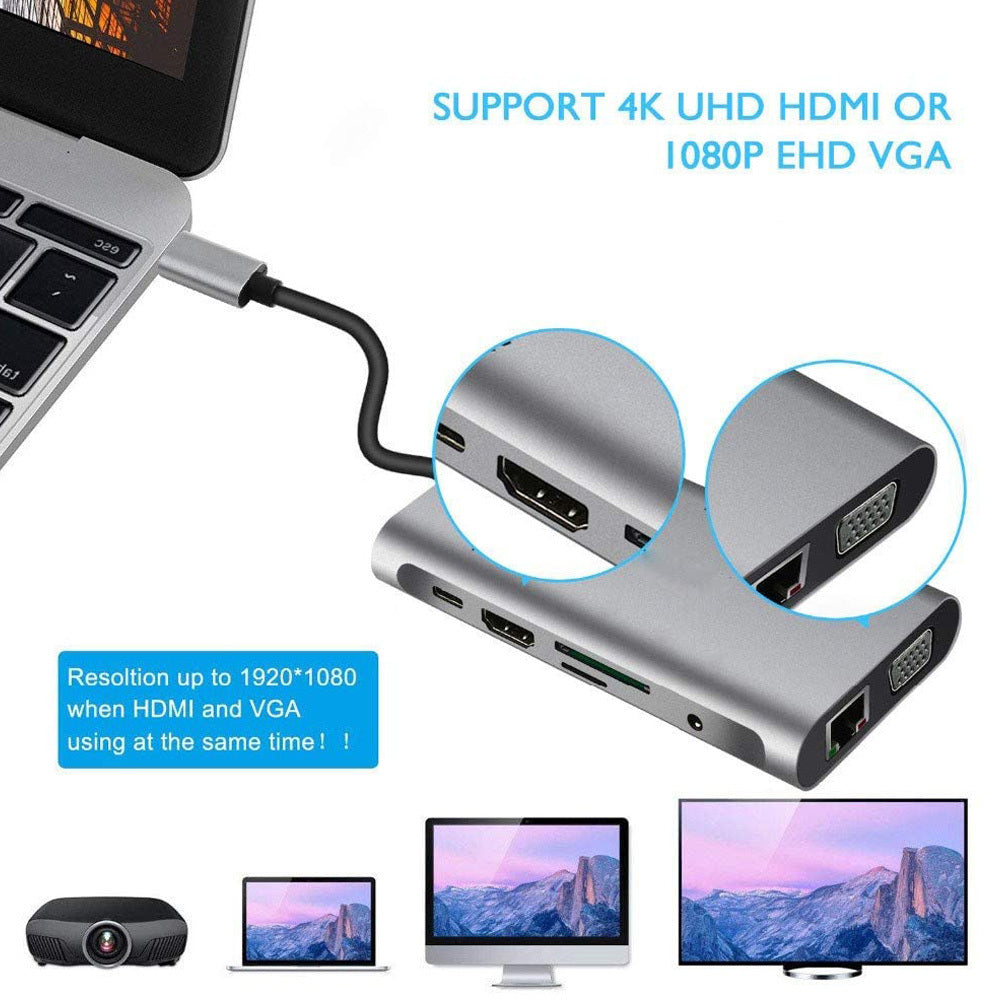 USB-C to HDMI 10-in-1 Expansion Dock