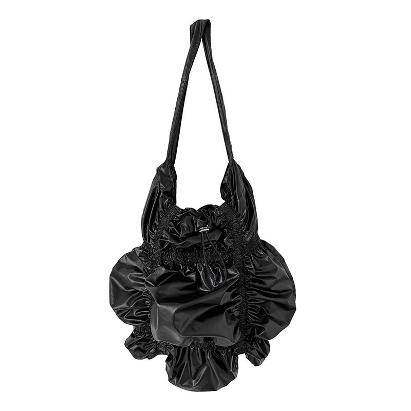 Pleated Large Capacity Shoulder Bag