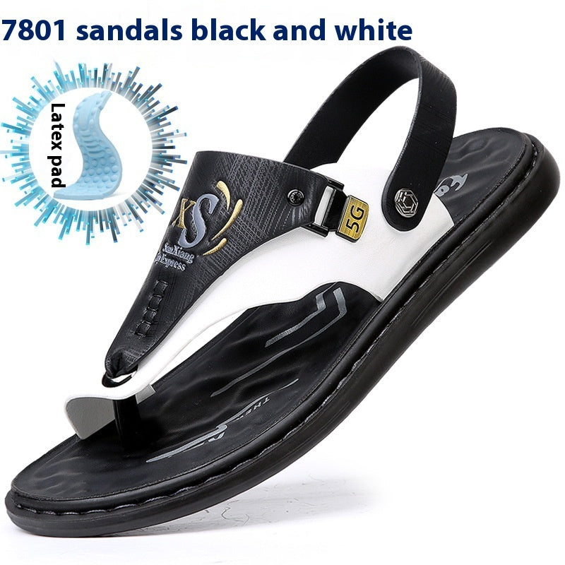 Men's Fashion Latex Soft Bottom Flip Sandals