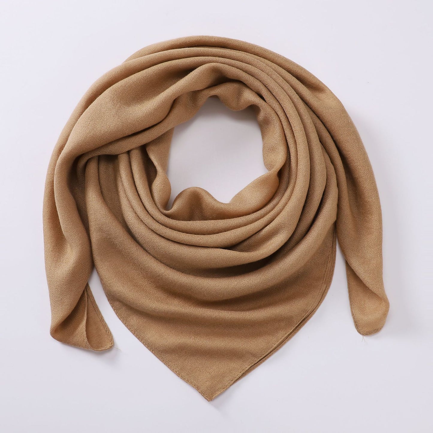 Women's Cotton And Linen Solid Color Retro Artistic Scarf